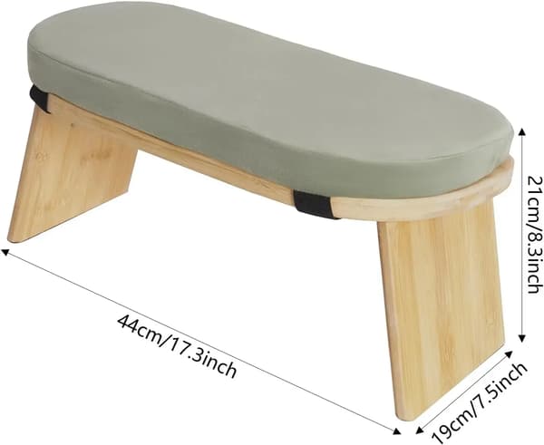 Meditationsstol, Sammenklappeligt Design, Behagelig Pude,grøn
