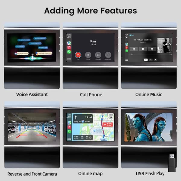 Trådløs CarPlay og Android Auto Dekoder, Multi-Model Kompatibilitet, Nem Installation,Becker til NTG 4.5