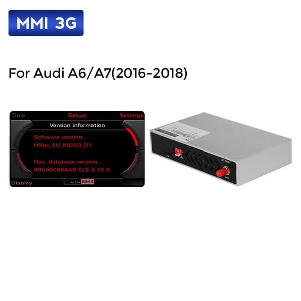 Dekodningsboks, Trådløs CarPlay, Android Auto Support,MMI 3G Audi A6 A7 (B)