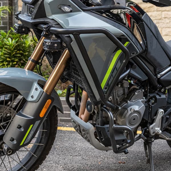 Crash Bars, Motorcykelbeskyttelse, Holdbar Stål Konstruktion,sort