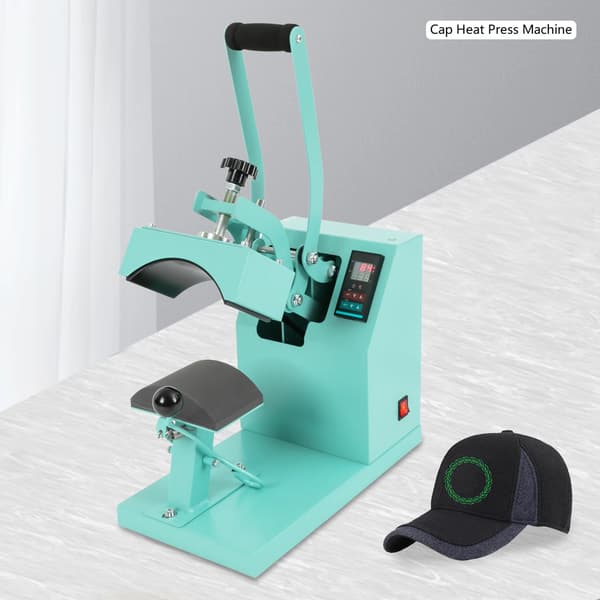 Cap Varmepresser, Digital Kontrol, Holdbart Design,Blå