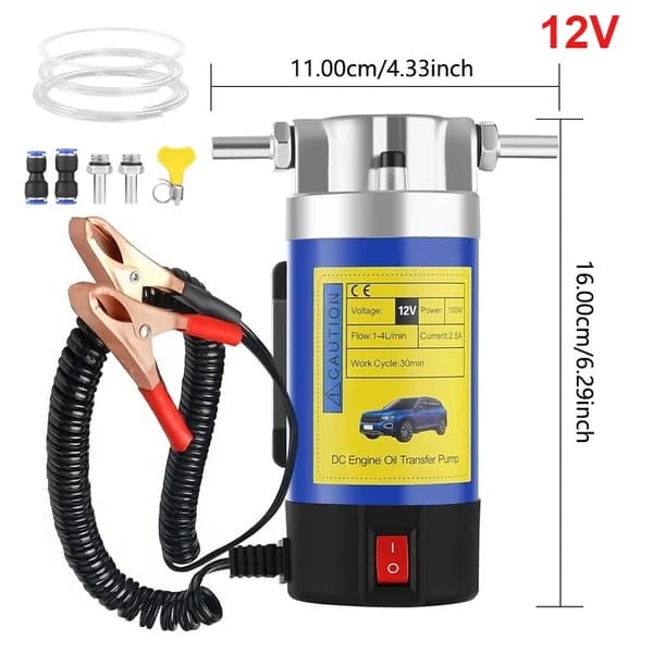 Oljeutdragare, Bärbar Design, Effektiv Oljebyte,12V