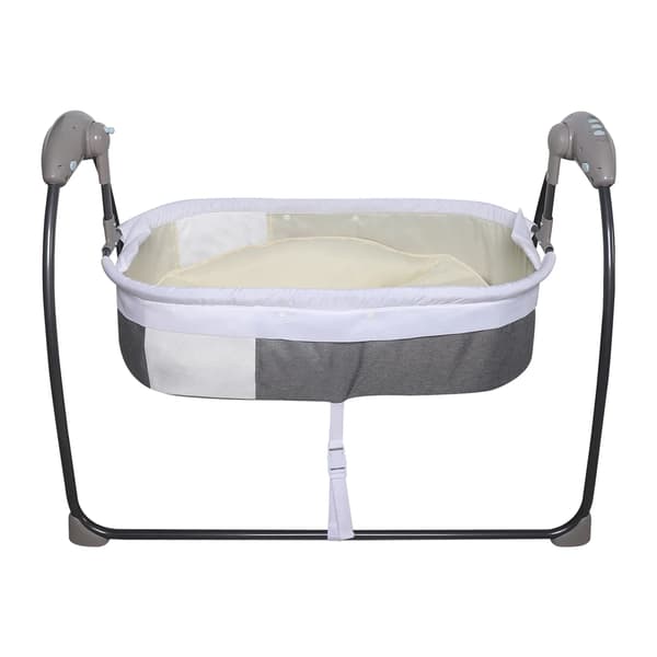 Babyseng, 3-hastigheds gynge, automatisk baby gynge,Grå