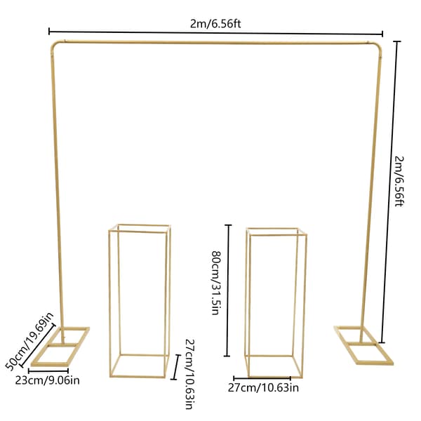 Bryllupsbue, Multifunktionel Displaystand, Robust Støtte,Guld, M