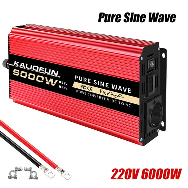 Inverter, DC til AC konvertering, pålidelig strømkilde,12V 6000W 220V