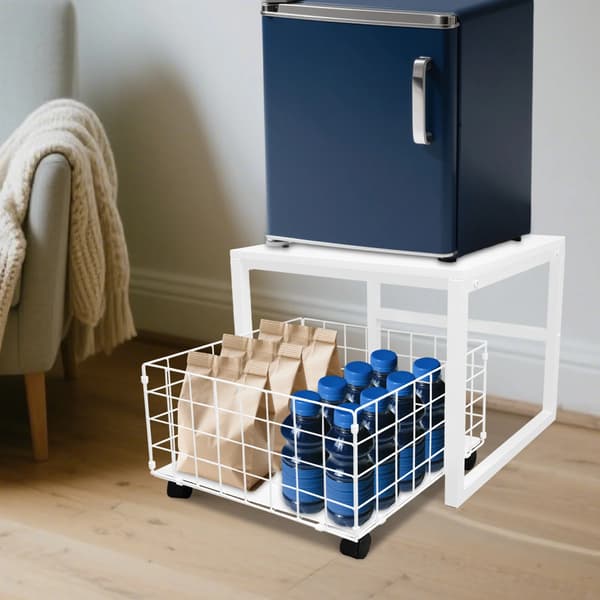 Kylskåpsställ, Robust Konstruktion, Ergonomisk Design,VIT