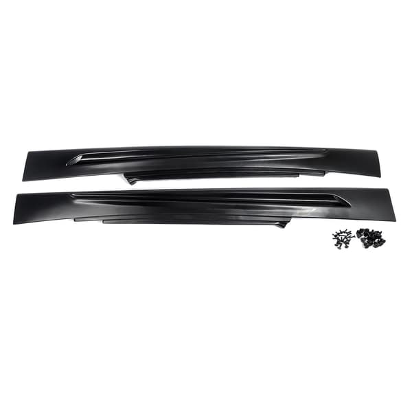 Side Skirts, Nem Installation, Holdbar Konstruktion,matte sort