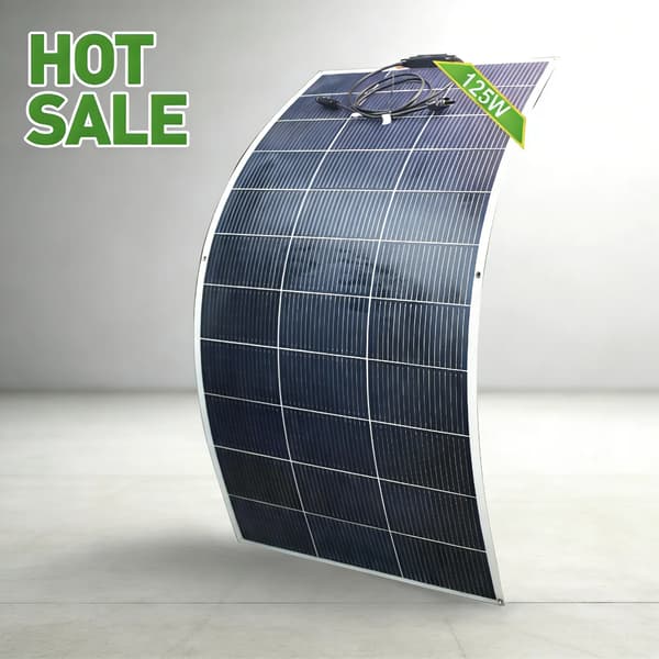 Solpanel, Flexibel Design, Hög Effektivitet,1st 125w panel