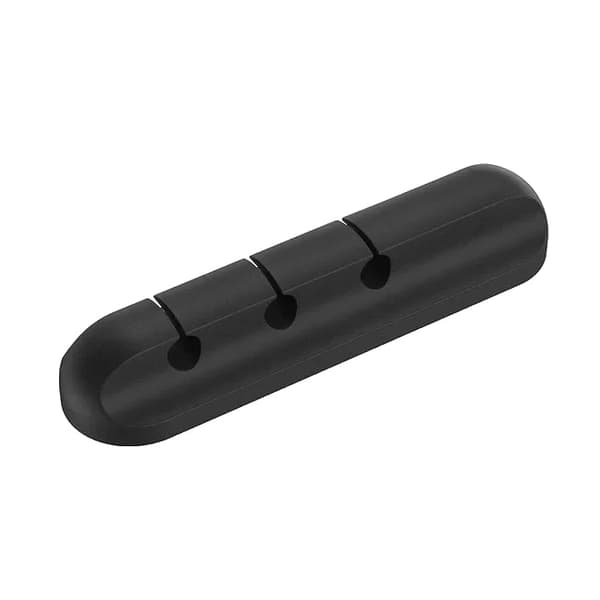 Kabelorganisator, Selvklæbende Design, Holdbart Materiale,3 Clips Sort