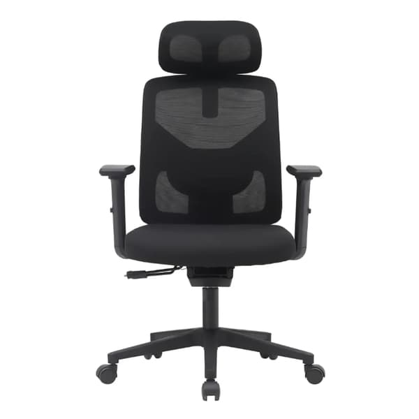 Kontorstol, Ergonomisk Design, Justerbare Funktioner,sort