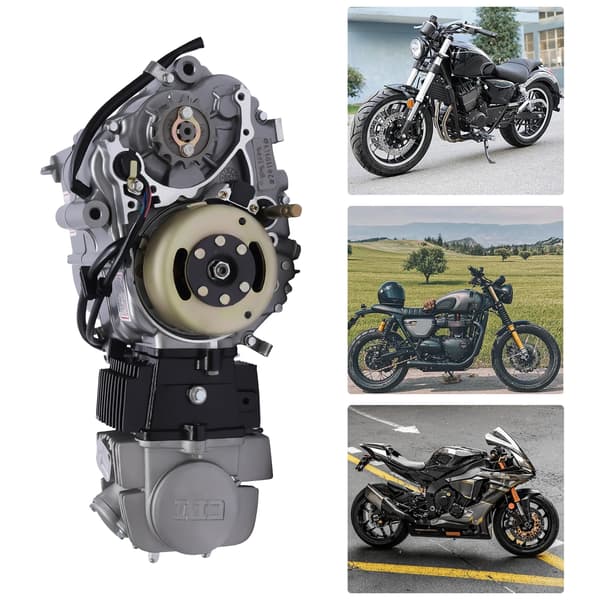Motocrossmotor, 125cc, Firetakts,Sølv