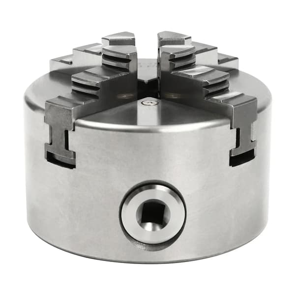 4-käls självcentrerande chuck, hög precision, justerbart klämning,Silver