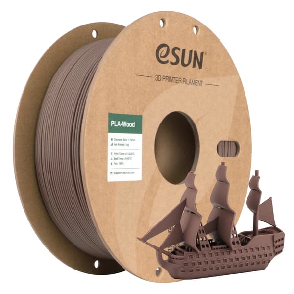 3D-printer filament, Wood PLA, 1,75 mm diameter,VALNØD