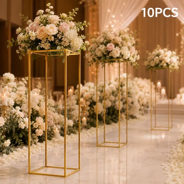 Blomsterställ, Modern Stil, 10-delars Set,Guld