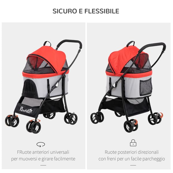 Djurtransport, Dubbel bakbromssystem, Sammanfallande design,Hundvagn