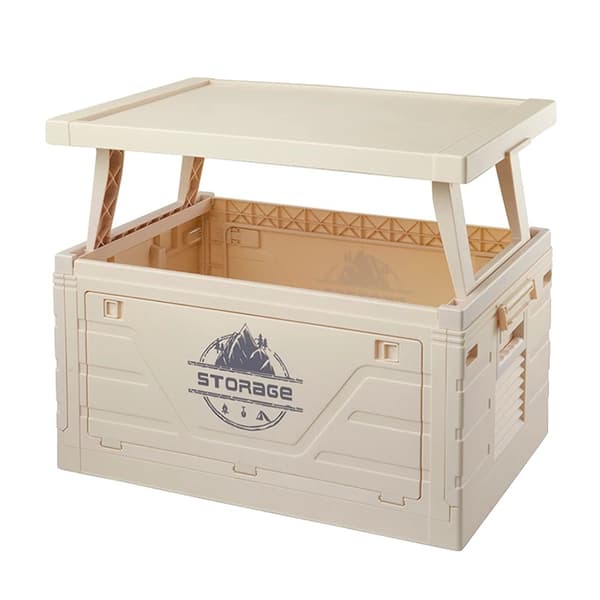 Förvaringslåda, Multifunktionell, Bärbar Bord,Khaki