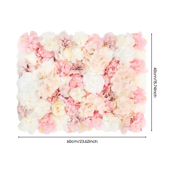 Blomster Väggpaneler, 6-delars Set, Väderbeständig Design, 6 st