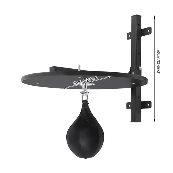 Speed Bag Platform, Justerbar Højde, Holdbare Materialer,sort
