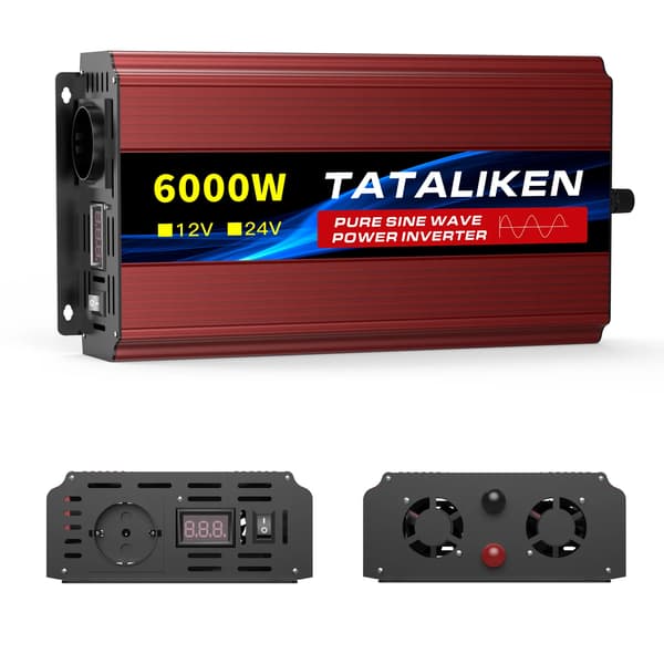 Strømomformer, Effektiv Strømkonvertering, Stille Køleventilator,12V6000W 220V50HZEU