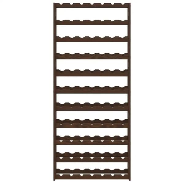 Flaskeholder, Solid Fyrretræ, Moderne Design,Mørk Khaki