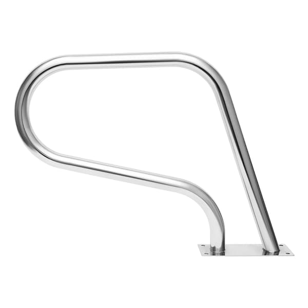 Poolräcke, U-formad design, halkfri greppöverdrag,Silver