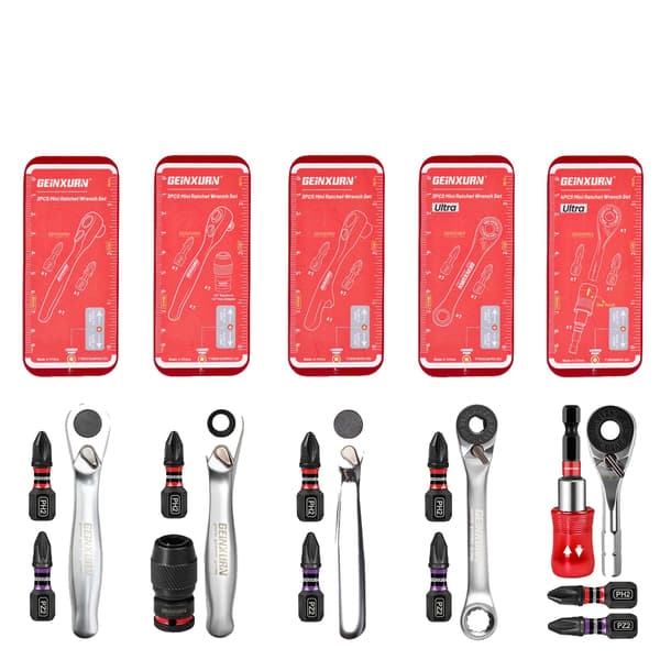 Mini Ratchet Sæt, 72-Tand Mekanisme, Magnetisk Bit Holder,16PCS