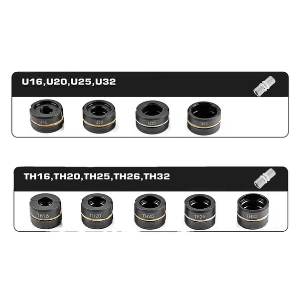 Krämpningsdörrset, Bytbara Käftar, Mångsidig Kompatibilitet,U TH