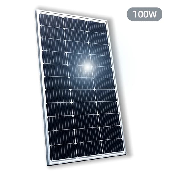 Solpanel, Hög Effektivitet, Mångsidiga Tillämpningar,Glas 100W-1