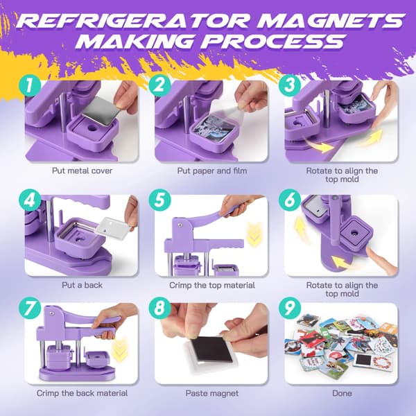 Märke Maker, Manuell Drift, Kompakt Design,Lila Kit