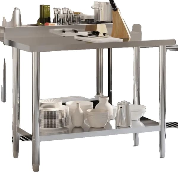 Arbejdsbord, Rustfrit Stål Materiale, Kraftig Design,hær grøn