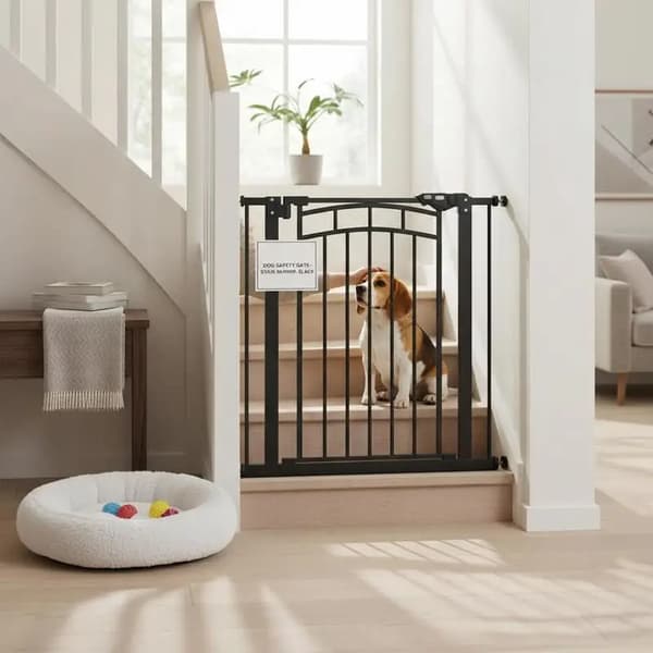 Sikkerhedsbarriere, Justerbart Design, Dobbelt Låsemekanisme,sort
