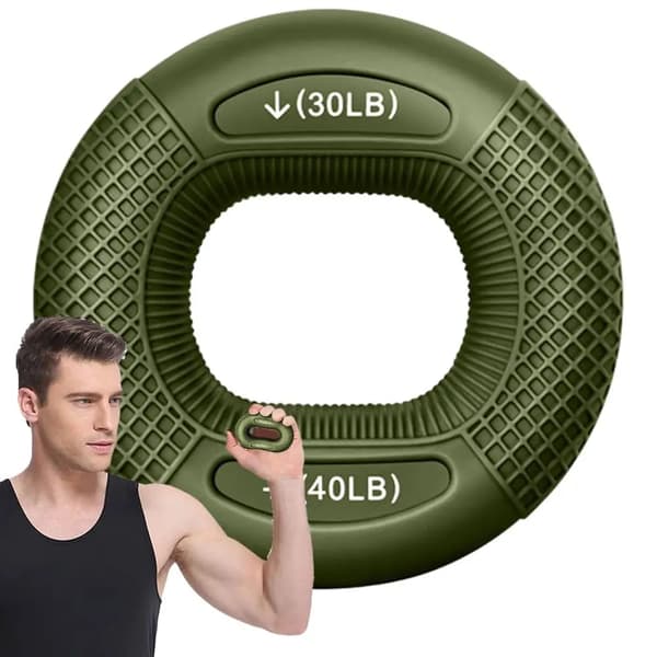 Finger Greb Ring, Holdbar Silikone, Ergonomisk Design,grøn