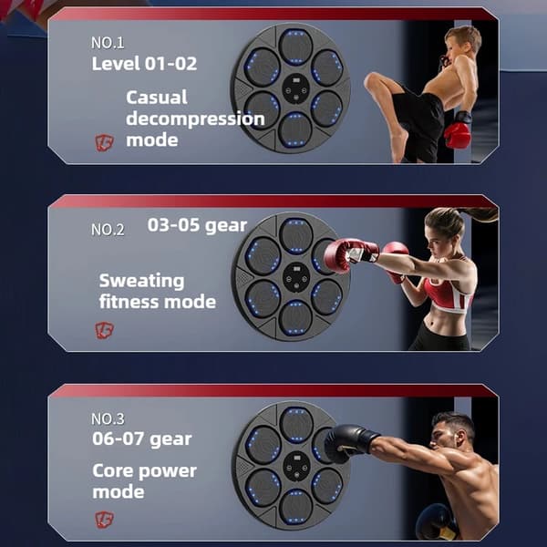 Boxningsmaskin, Smart Mål, Bluetooth-anslutning,A