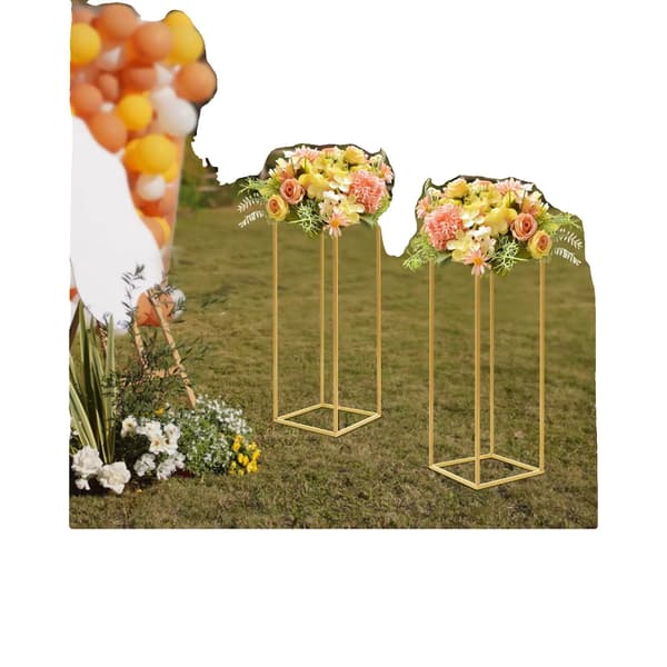 Blomsterställning, Elegant Design, Robust Järnkonstruktion,Guld, L