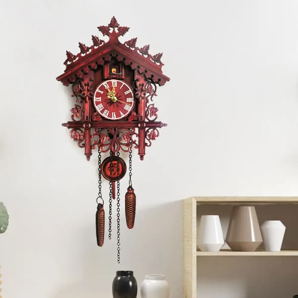 Vægur, Elegant Design, Alsidig Placering,Rød