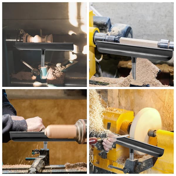 Drejebænk Værktøjsstøtte, 304 Rustfrit Stål Materiale, Ergonomisk Design,sort