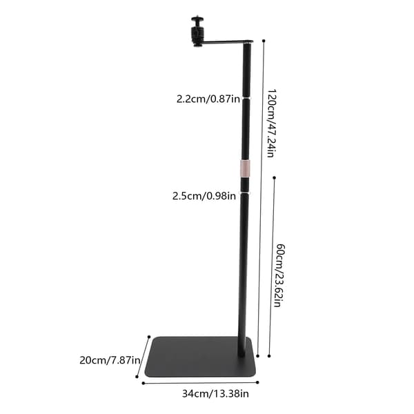Projektorstand, 360° Drejbar, Højdejusterbar,sort