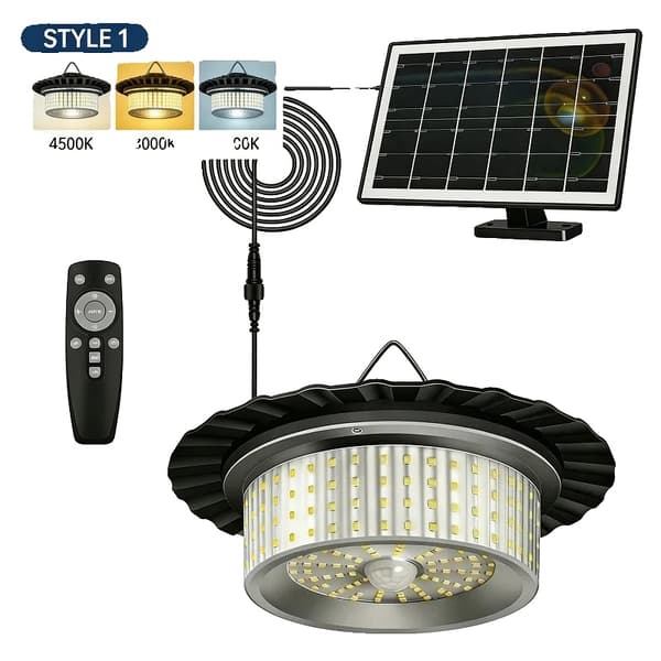 Solarlampe, 360° bevægelsessensor, vandtæt design,2PACK, Solarlampe
