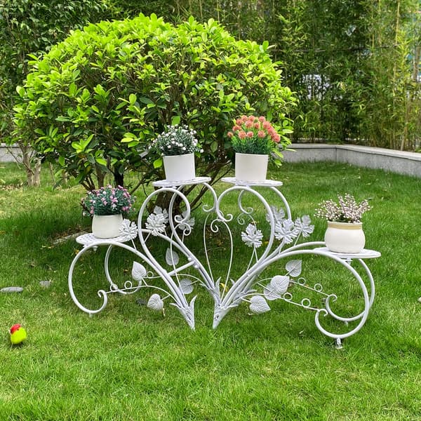 Blomsterställ, Modern Design, Set om 2,VIT