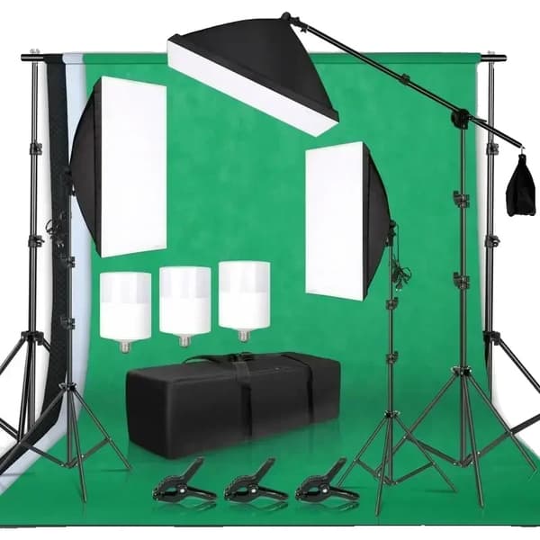 Fotografistudio Kit, Softbox, LED Belysning,Foto Studio Sæt 35