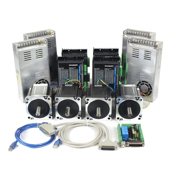 CNC-controller, stepper motor driver, høj moment,4 akse sæt