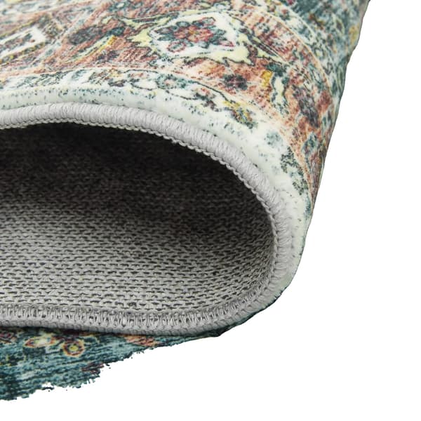 Område tæppe, maskinvaskbart, blødt skridsikkert baggrund,80cmx150cm, grøn-a