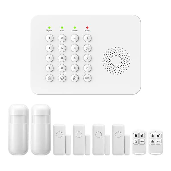 Smart Trådlöst Larm System, Rörelsedetektering, Mobilapp Kontroll,A02 GSM Kit C