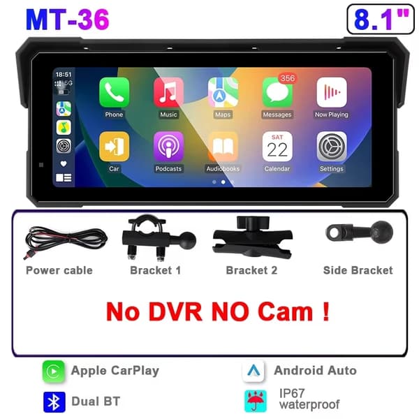 GPS-navigering, pekskärm, Bluetooth-anslutning,8.1 INGEN DVR, Ingen-a
