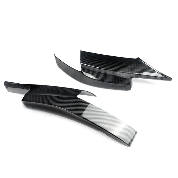 Front Bumper Winglets, Aerodynamisk Design, Nem Installation,Kulfiberlook