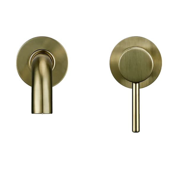 Vaskeskuffe, Væghængt, Moderne Stil,21cm Børstet Guld