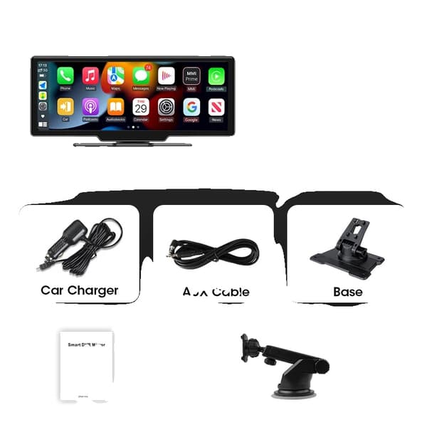 Bilmonitor, 10,26 tum skärm, stöder Carplay och Android Auto,T86D-Ingen DVR