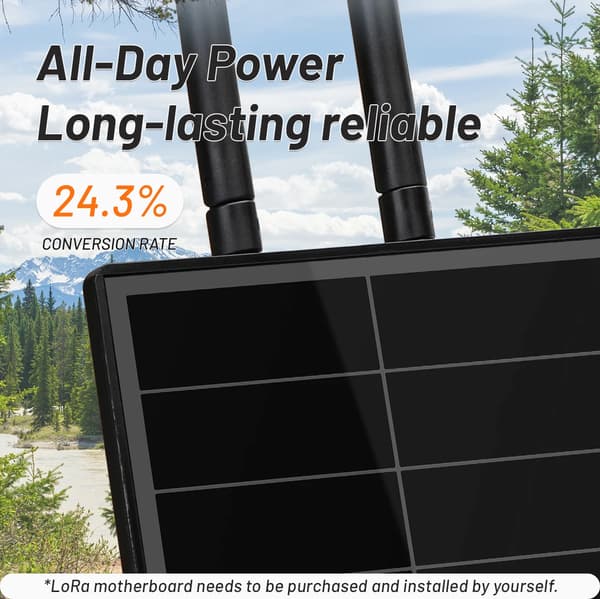 Solpanel Kit, 5W Udgivelse, Indbygget Controller,Ingen LoRa Ingen Batteri