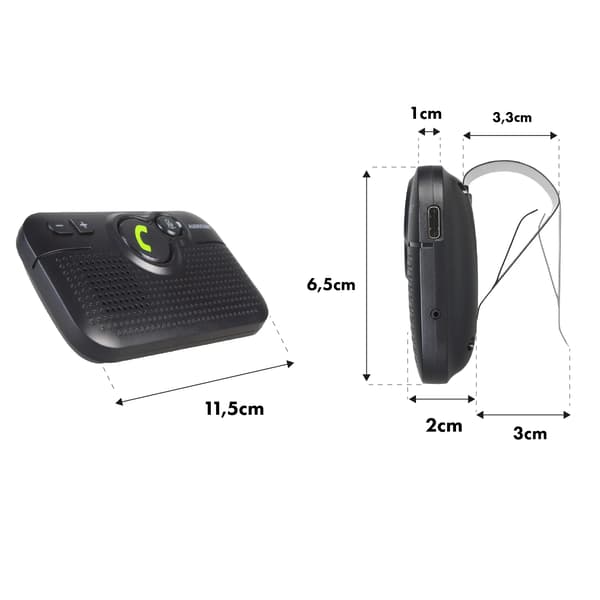 Bluetooth Högtalare, Röststyrning, Lång Batteritid,svart, Bluetooth v5.0