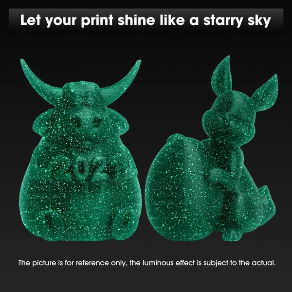 3D-printer filament, PLA-materiale, lys i mørket funktion,sort